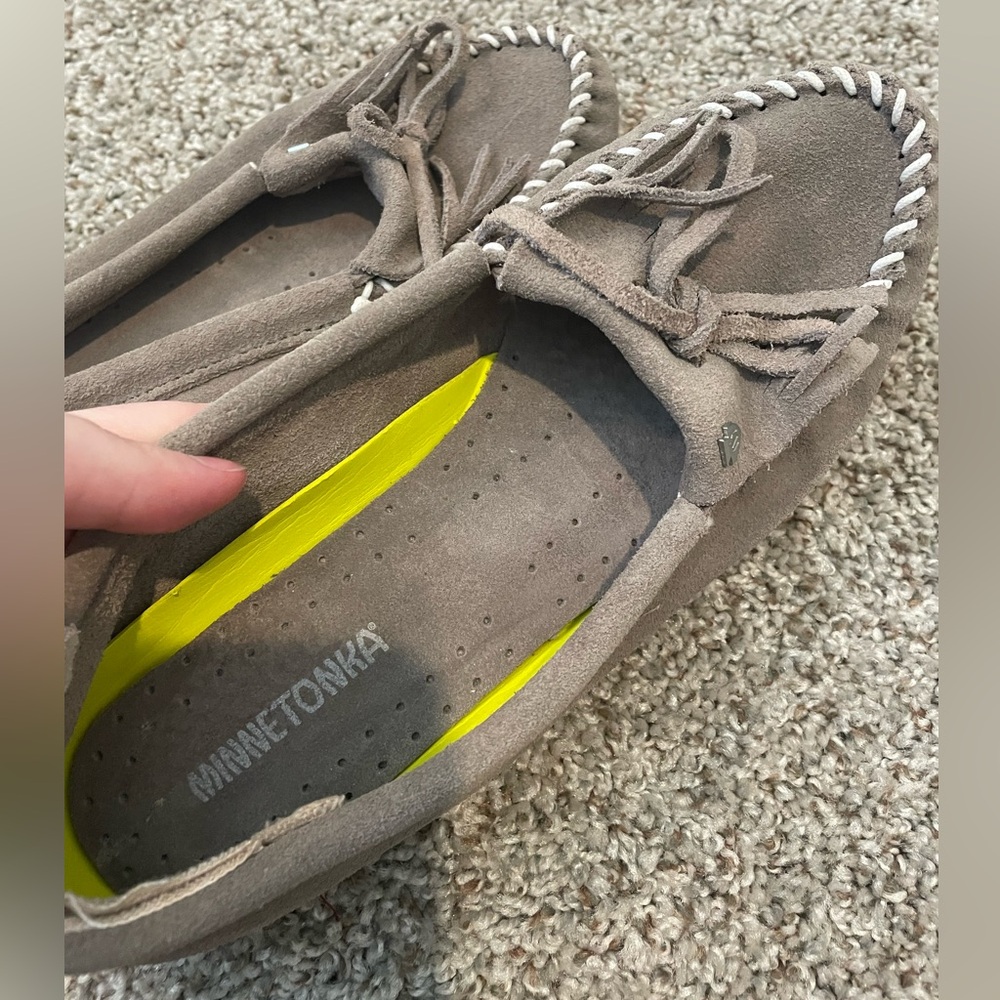Minnetonka Tan Suede Footwear